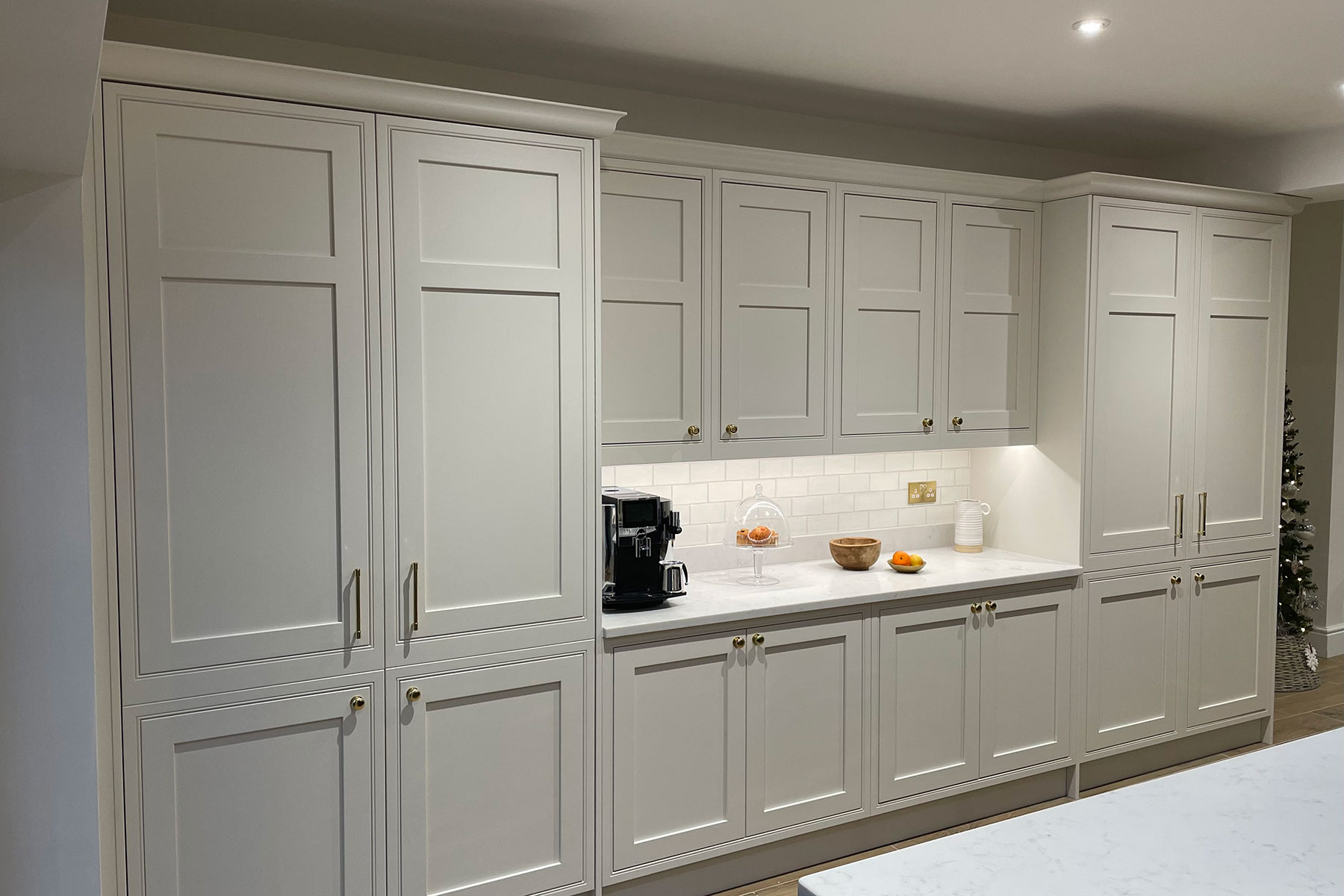 Cream kitchen fitted by Clarke Kitchens in Congleton.